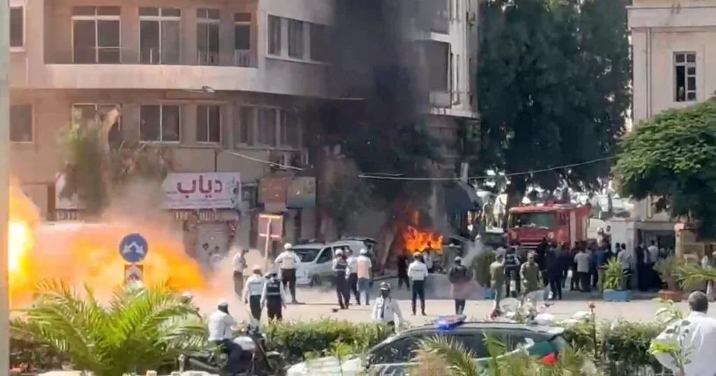 damascus-explosion-macron