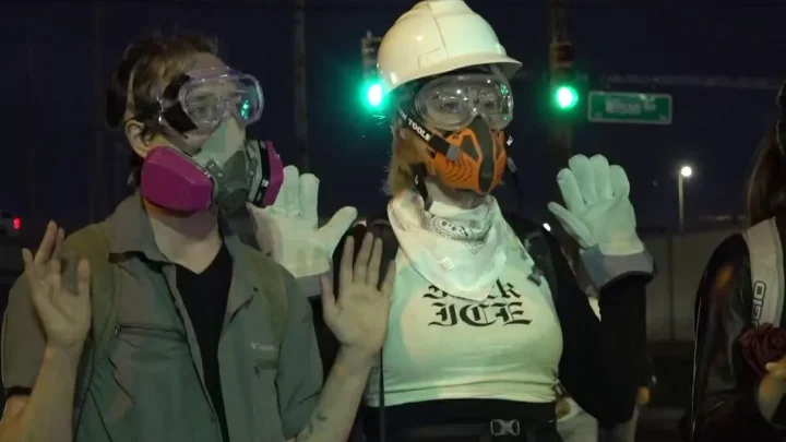 Protesters, New Jersey State Police clash near Delaney Hall, not long after 9 p.m. curfew begins