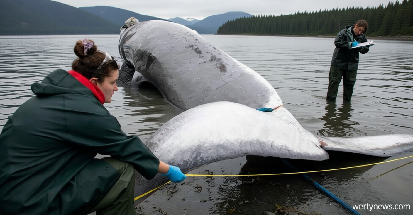 Endangered pregnant whale found dead on bow of cruise ship in Alaska