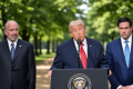 Trump touts Iran agreement to wrap up G7 summit in France