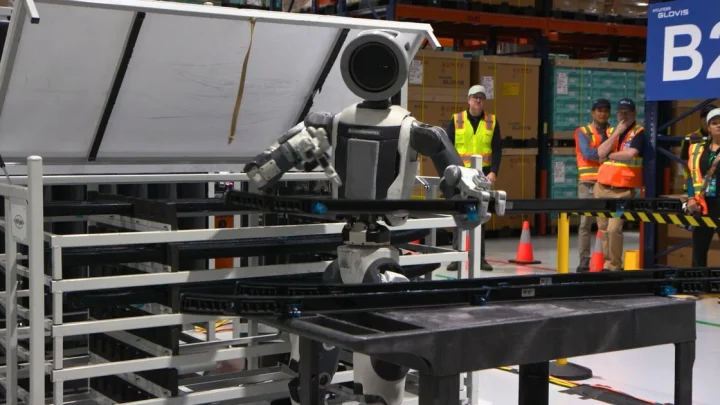 Boston Dynamics’ AI-powered humanoid robot is learning to work in a factory