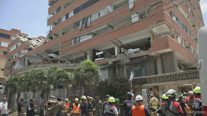 Rescue teams in Venezuela race to save security guard trapped under building that collapsed during earthquakes
