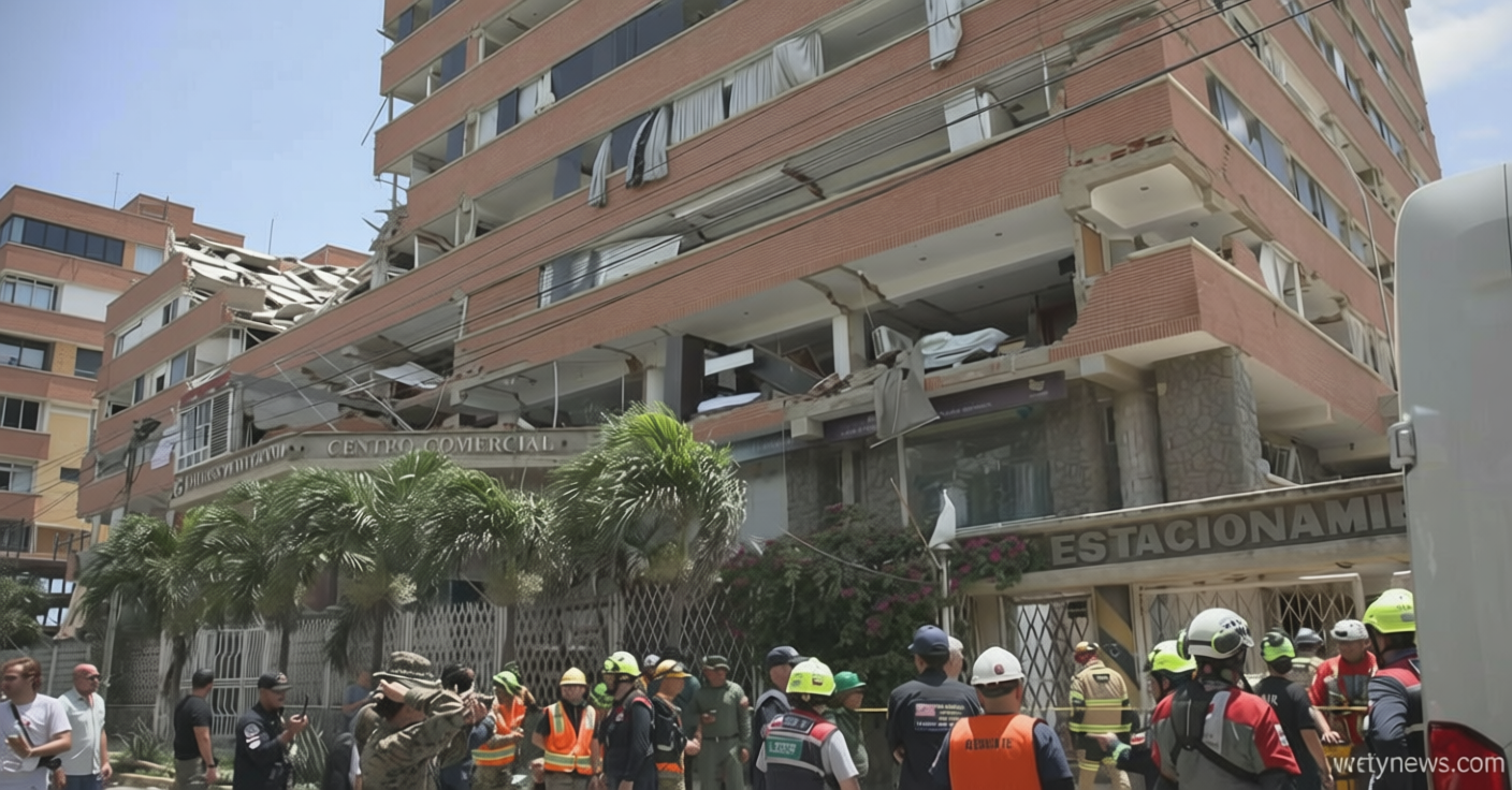 Rescue teams in Venezuela race to save security guard trapped under building that collapsed during earthquakes
