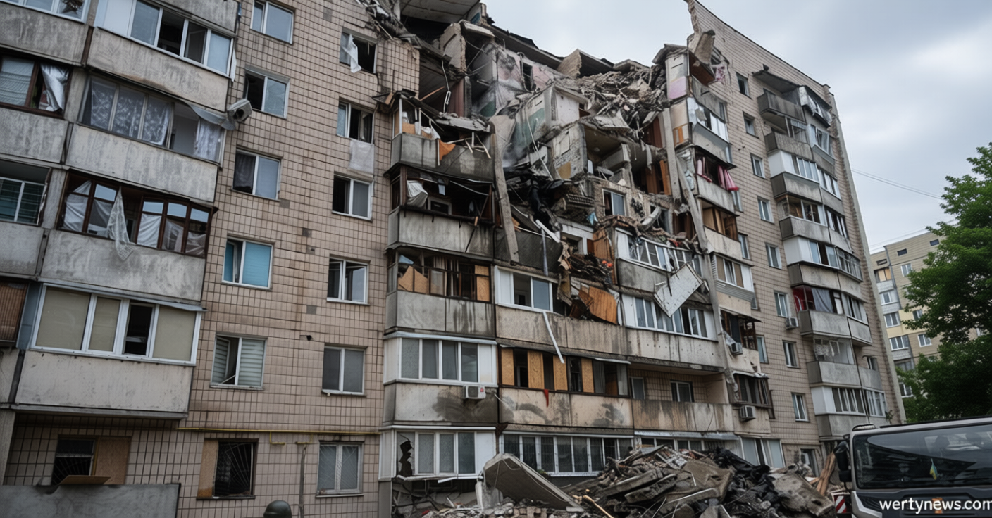A Ukrainian volunteer repaired an apartment building after a Russian strike. A month later, it was hit again.