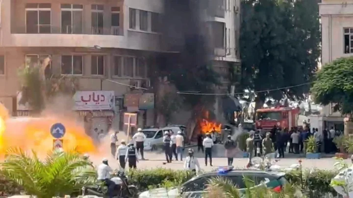 French President Emmanuel Macron safe after bomb blasts near his hotel in Damascus