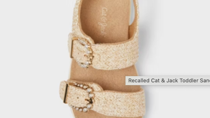 Target recalls over 200,000 children’s sandals after pearls detach, creating choking risk